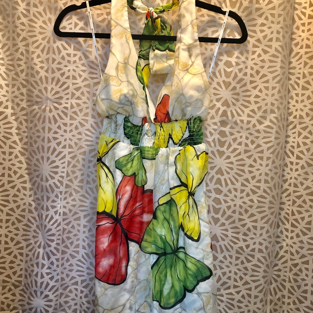 Forever 21 butterfly halter dress